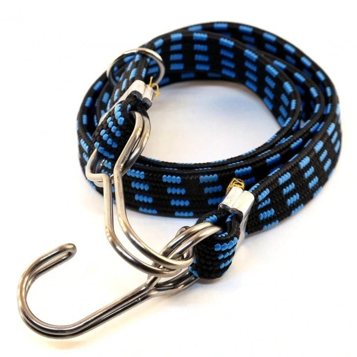 BAGAJ LASTİĞİ KALIN ÇELİK KANCALI 15mmx5mmx100Cm A+++ KALİTE MAVİ