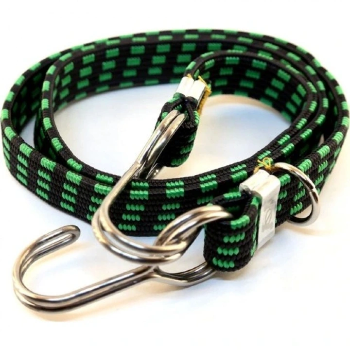 BAGAJ LASTİĞİ KALIN ÇELİK KANCALI 15mmx5mmx100Cm A+++ KALİTE YEŞİL