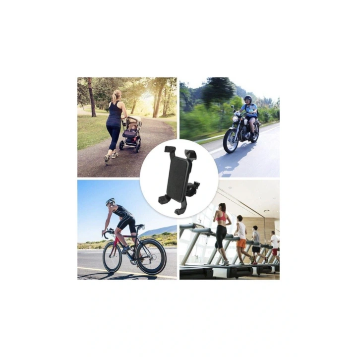 Bisiklet Motosiklet Atv Scooter Gidon Bağlantılı Ayarlı Pratik Telefon Tutucu