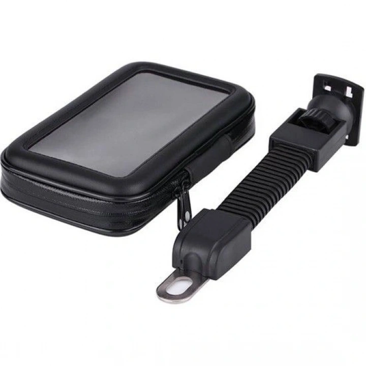 Bisiklet Motosiklet Scooter Atv Telefon Tutucu Fermuarlı Ayna