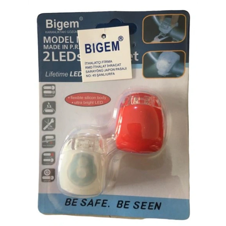 Bisiklet Ön-Arka Silikon Far Stop Lamba Tk BM-605