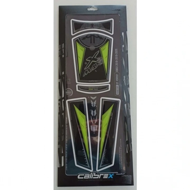 Calibrex Yamaha Xmax 13 Parça Tank Pad Seti Calibrex - Siyah - Yeşil