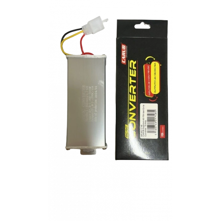 Carub E Bike 45V70 Düşürücü 48/72 Konjektör 12V 15AH