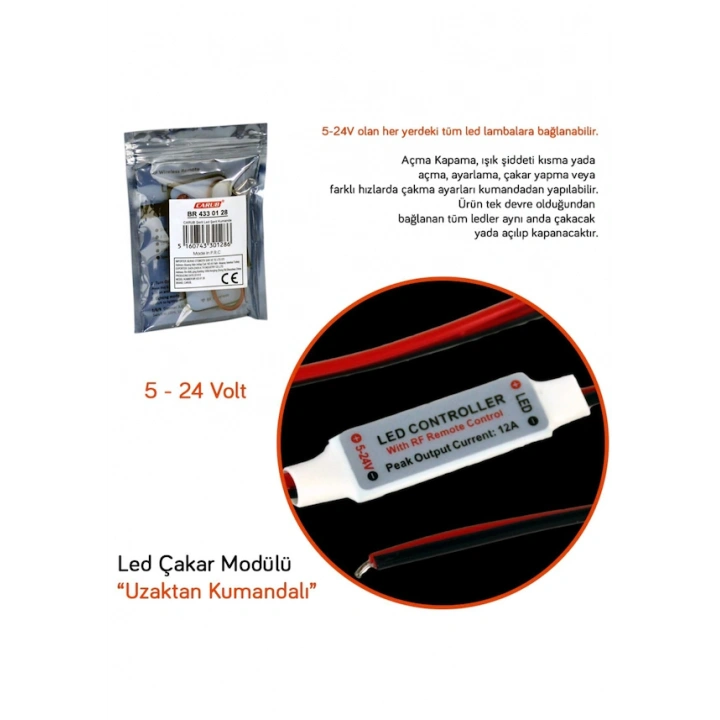 Carub Fren-Stop Led Çakar Modülü Uzaktan Kumandalı Br4330128