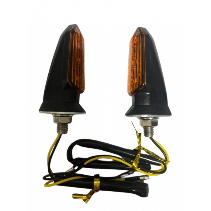 Carub Motosiklet Sinyal Lamba Üniversal 12V Sarı Cam Sarı Led 2Li