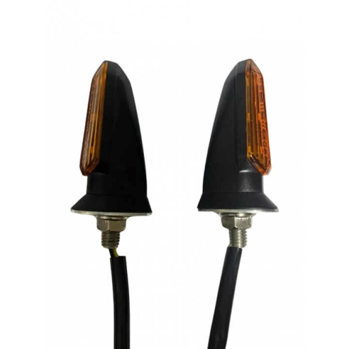 Carub Motosiklet Sinyal Lamba Üniversal 12V Sarı Cam Sarı Led 2Li