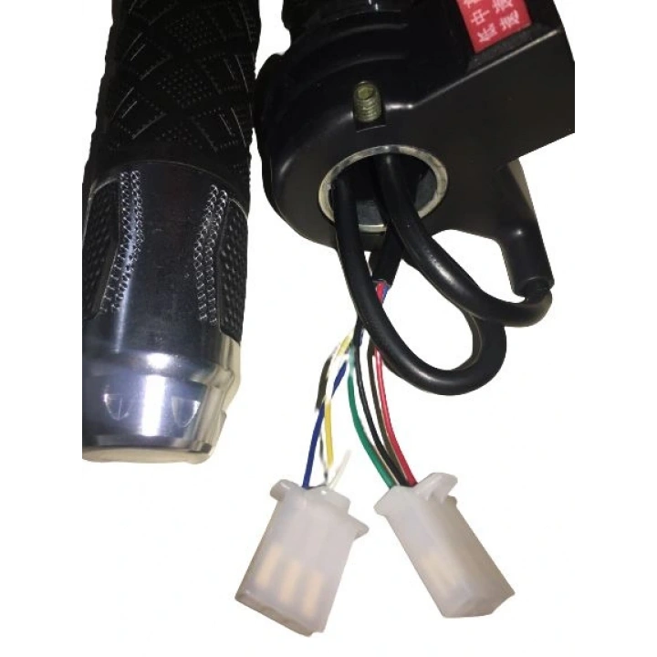 E-BİKE GAZ KOLU 875 KOMPLE 3 VİTES ALİMİNYUM ELCİKLİ GRİ