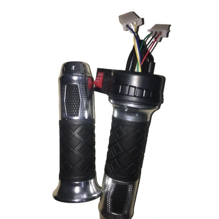 E-BİKE GAZ KOLU 875 KOMPLE 3 VİTES ALİMİNYUM ELCİKLİ GRİ