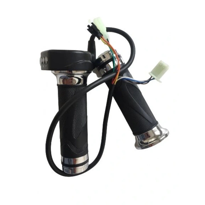 E-Bike Vitesli Gaz Kolu 232 Yeşil Düğme 3 Işık