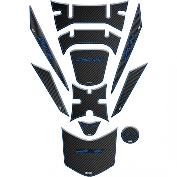 Gogomoto Honda Pcx 2018 - 2020 Uyumlu Tank Pad Set 009
