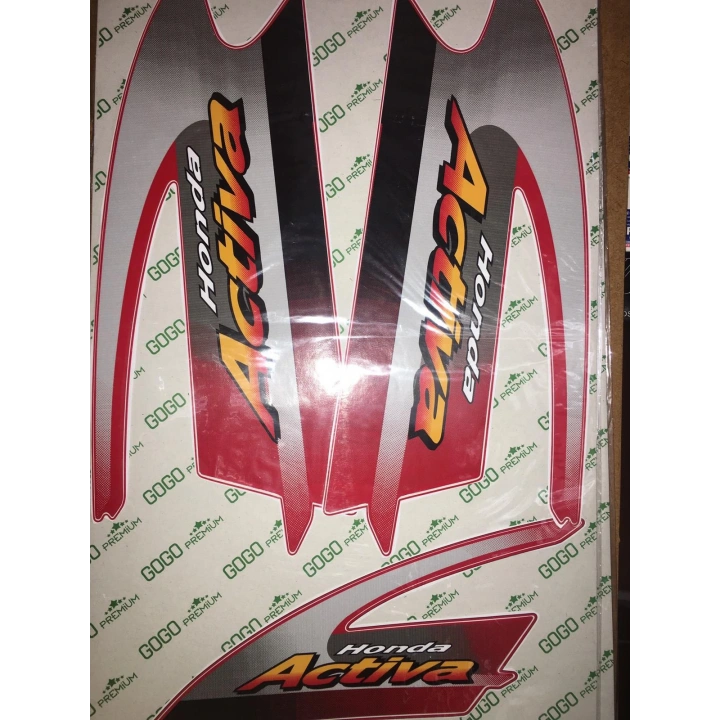 Honda Activa Komple Çıkartma Seti Kırmızı