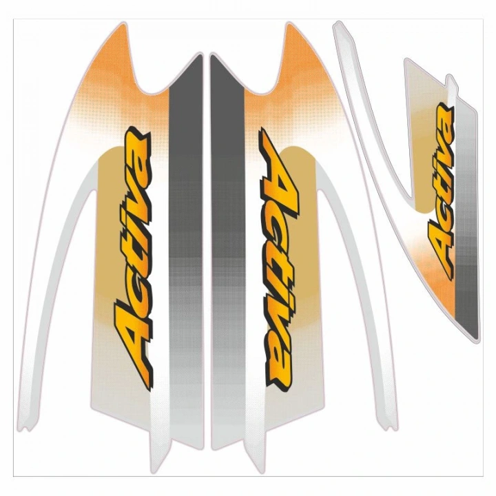 Honda Activa Komple Çıkartma Seti Sarı