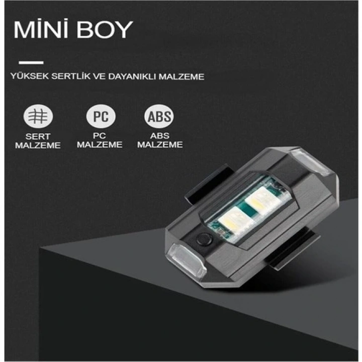 Mini Kablosuz Çakar Lamba Kablosuz 7 Renk Çakarlı Lamba LED Araba Motosiklet Bisiklet Drone