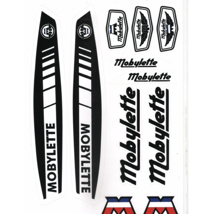 Mobilet Siyah A4 Boyutunda Çıkartma Seti