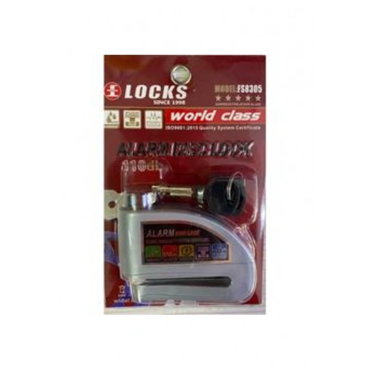 Motosiklet 110 Db Gri Alarmlı Disk Kilidi Hatırlatma Kablolu