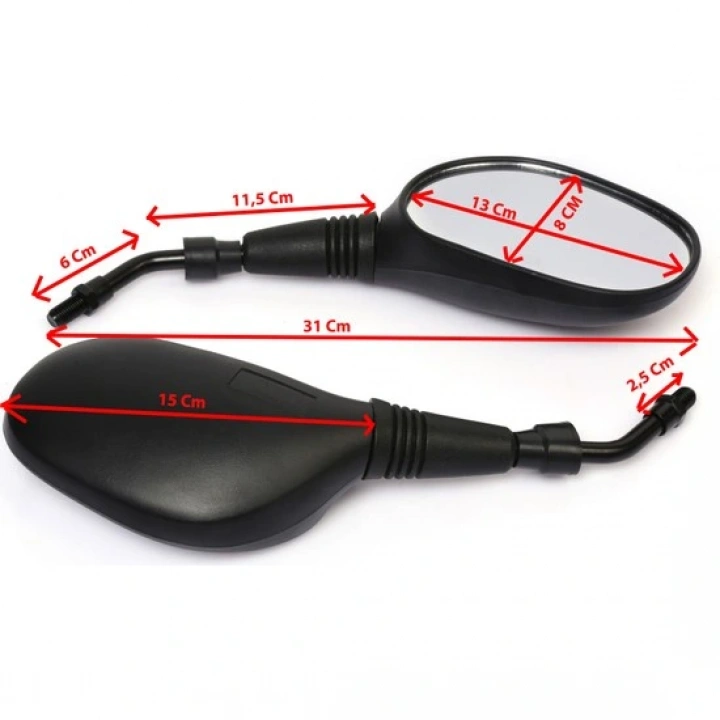 Motosiklet Ayna 10 mm Cup (Cub) Cg Ybr Qy Spayc Kh Tvs Pcx Xmax