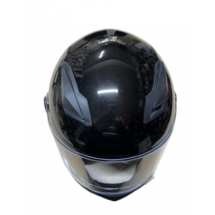 Motosiklet Düz Renk Eko Fullface Kask Siyah