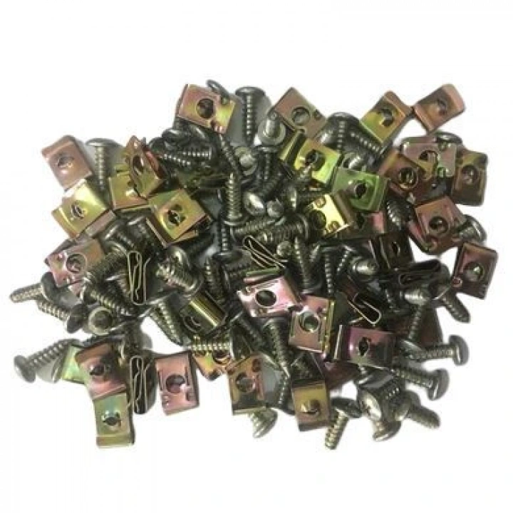 Motosiklet Kaporta Tamir Klips Saç Vida Takımı 72 Li Paket