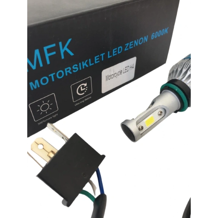 Motosiklet M3 Üniversal Led Zenon 5000L Beyaz Işık Ampul Mfk