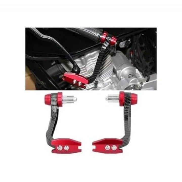 Motosiklet Manet Koruma Takımı Karbon Model Renk Siyah Üniversal