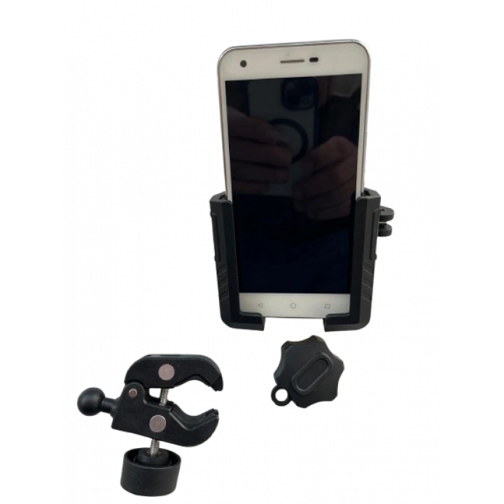 Motosiklet Scooter Atv Bisiklet Yandan Kilitlemeli Gidon Bağlantılı Telefon Tutucu A+++ Kaliteli