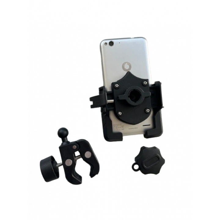 Motosiklet Scooter Atv Bisiklet Yandan Kilitlemeli Gidon Bağlantılı Telefon Tutucu A+++ Kaliteli