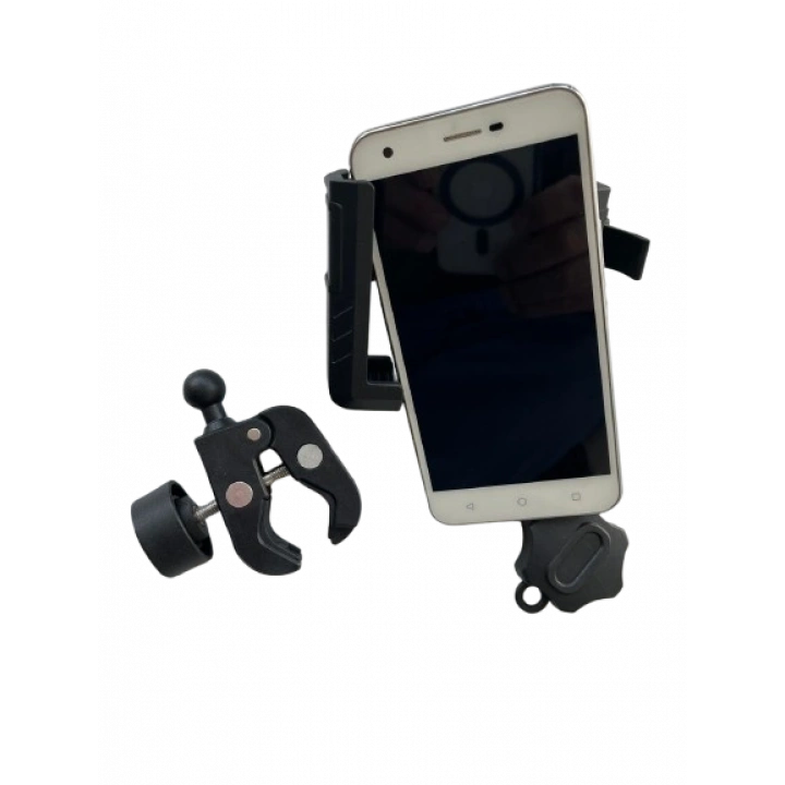 Motosiklet Scooter Atv Bisiklet Yandan Kilitlemeli Gidon Bağlantılı Telefon Tutucu A+++ Kaliteli