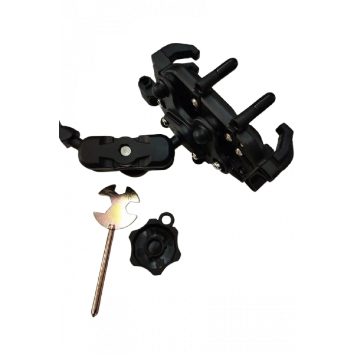 Motosiklet Scooter Ayna Bağlantılı Telefon Tutucu (Titreşim Modüllü)