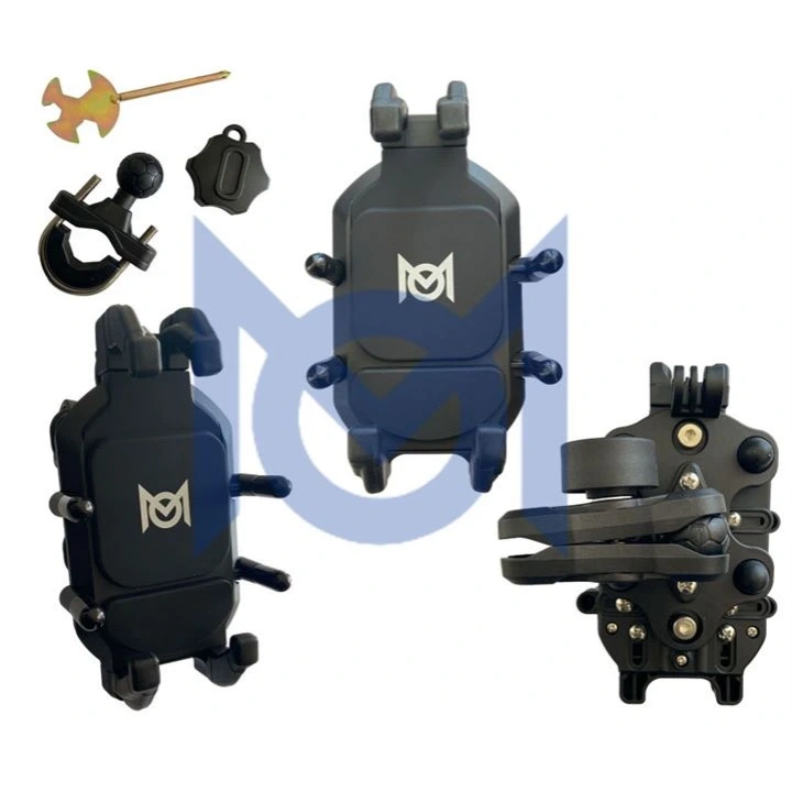 Motosiklet Scooter Gidon Bağlantılı Telefon Tutucu (Titreşim Modüllü) (M.O)