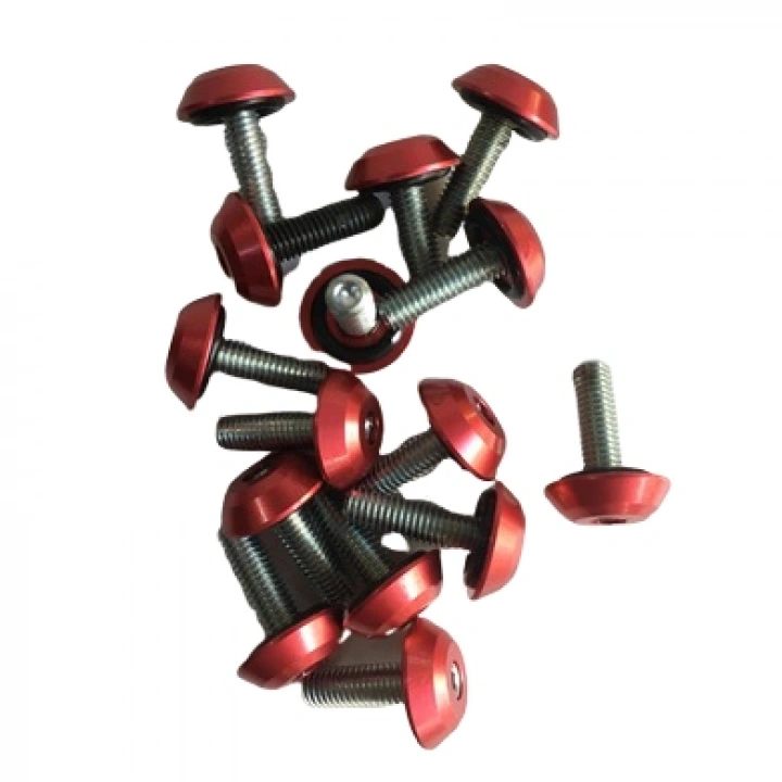 Motosiklet Siyah Kaporta Vidası Siperlik Vidası 5 mm 5 AD