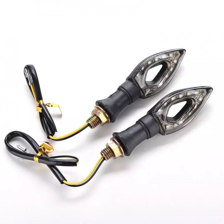 Motosiklet Üniversal Led Sinyal Füme Camlı