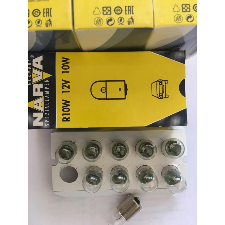 Narva 12V 10 W Sinyal/Stop Ampulu 4 Lü Paket