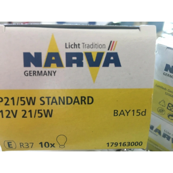 Narva 12V 21/5W Standart Stop Ampulu Şaşı Tırnak 2 Adet