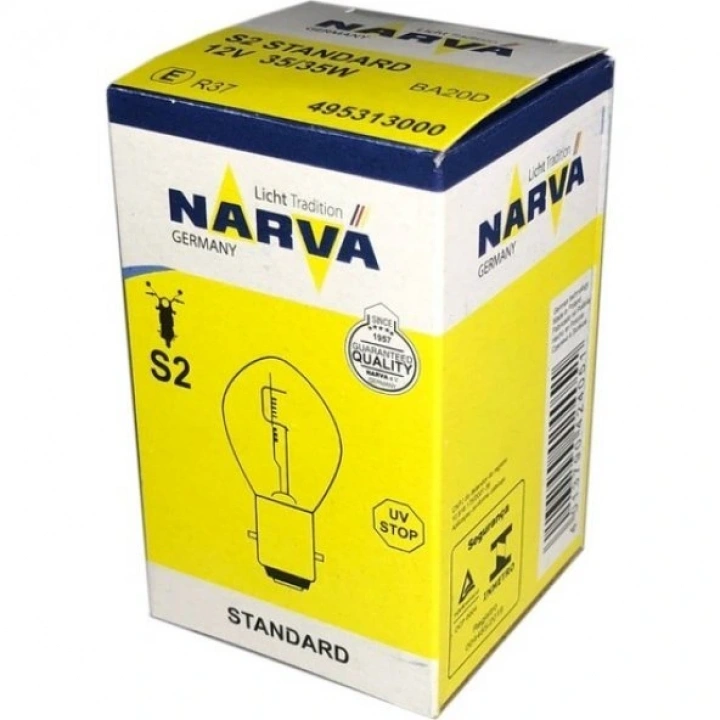 Motosiklet Narva S2 12V 35/35W Bosch Tipi Ampul