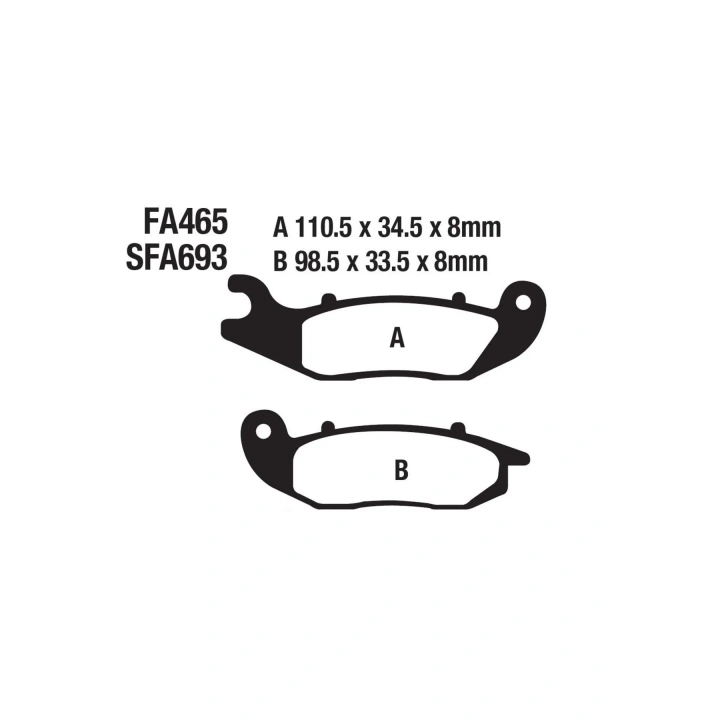 Ön Fren Balatası Honda Pcx 125 2021-2024 Crf250l Crf250 Ld Supermoto Rmg Santa 125
