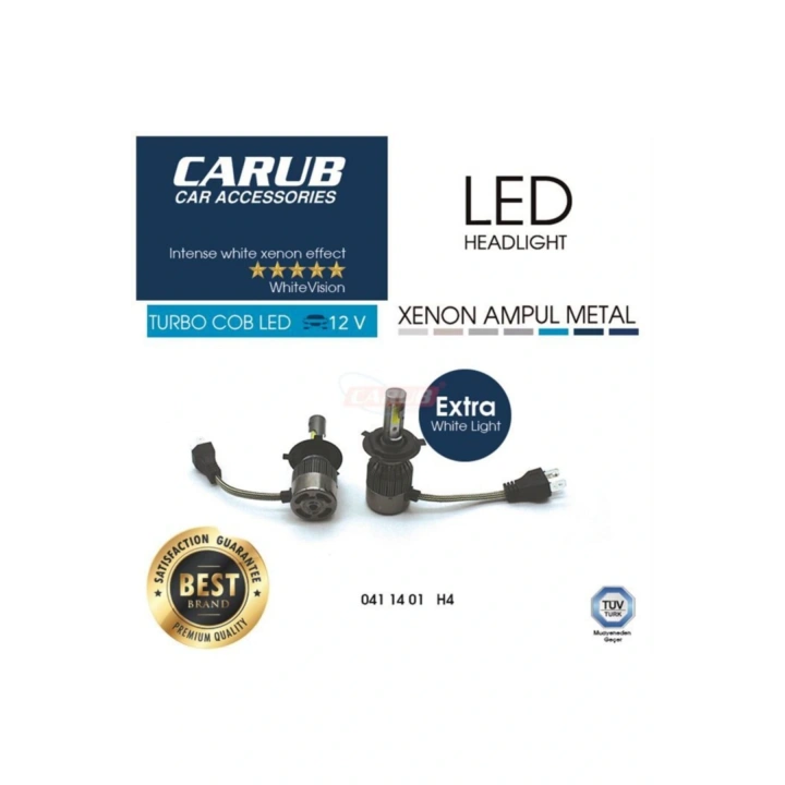 Otomobil Led Xenon Far Ampülü Şimşek Etkili H4