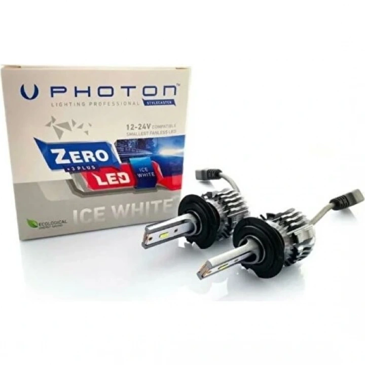 Photon Zero H7 +3 Plus Fansız LED 12V&24V Beyaz (Ice Whıte)