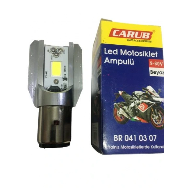 Power Led 12V 35/35W Kesik Tip Bosch tipi Ampul Beyaz Işık Carub