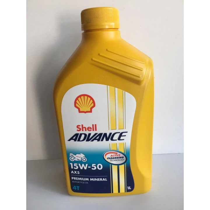 SHELL YAĞ 15/50 ADVANCE 4T AX5 1 LT MOTOSİKLET YAĞI