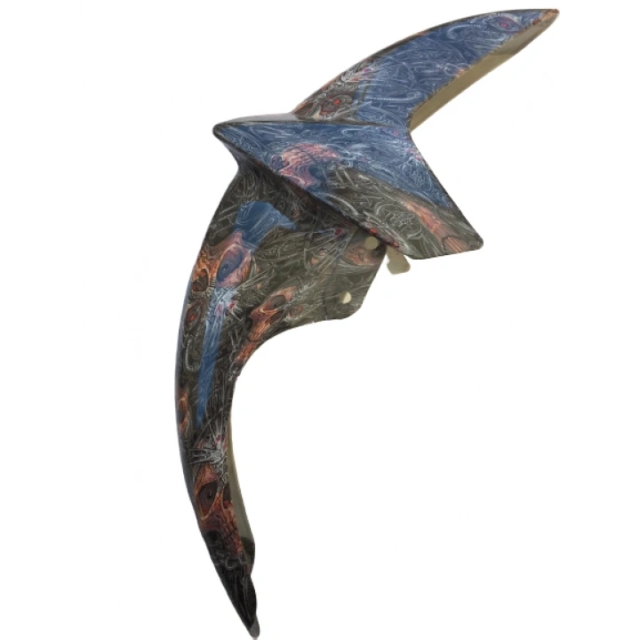 Ybr K Ön Çamurluk Karbon Kaplama Ebrili Kurukafa