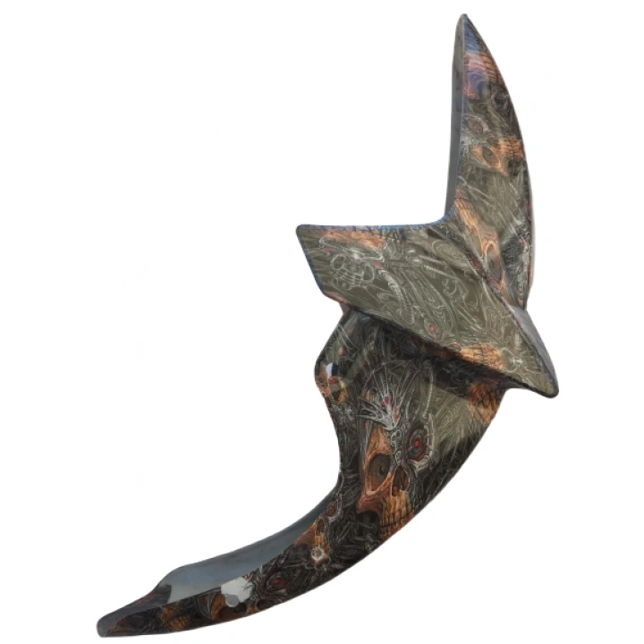 Ybr K Ön Çamurluk Karbon Kaplama Ebrili Kurukafa