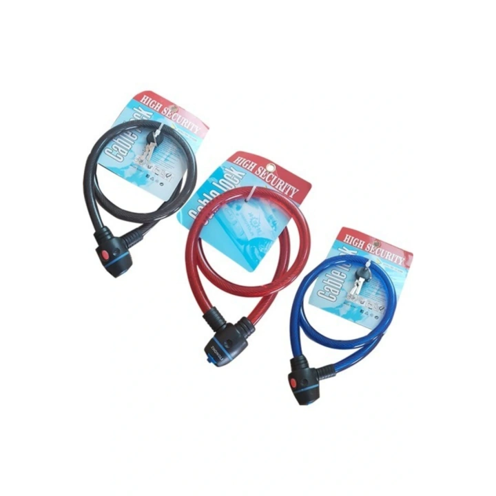 Zoli Bisiklet & Motosiklet Kilit Siyah Renk 15 v 150 Cm