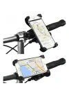Bisiklet Motosiklet Atv Scooter Gidon Bağlantılı Ayarlı Pratik Telefon Tutucu