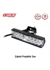 Carub Projektör Sis Farı 10-30V15W Çakar Beyaz- Sarı 15x3,5