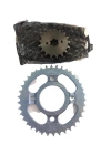 Cg 125 150 200 Zincir Dişli Seti Agk-125 15/38/110 Telli