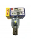 Motosiklet BA20D Dc 12-60 V 12 W 6500K Cob LED Uzun / Kısa Işık Far Ampul Beyaz (Bosch Tipi)