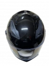 Motosiklet Düz Renk Eko Fullface Kask Siyah