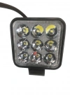 Motosiklet Sis Farı 12 V 9 Led 27W Aliminyum Beyaz Işık l-1118 Tas