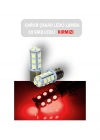 Motosiklet ve Otomobil Stop Ampul 18led 1016 Çakar Kırmızı Şaşı
