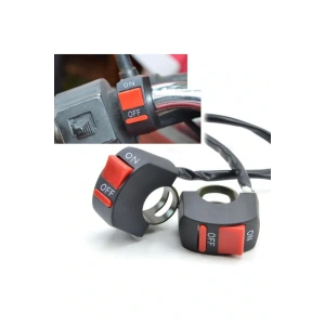 Motosiklet Sis Farı Aç Kapa Düğmesi / Butonu / Kırmızı